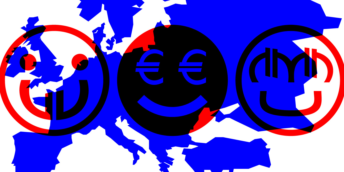 Ejemplo de fuente Euro Icon Kit Symbols Symbols DEMO